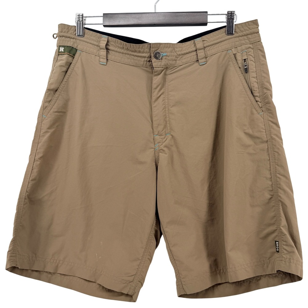Howler Bros Horizon Hybrid Shorts Mens 36 Tan Excellent Ripstop Nylon Utility